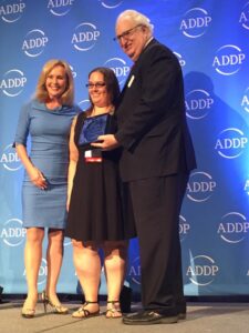The Consortium’s Alyssa Fumo Honored with Direct Support Professional Award at ADDP Conference